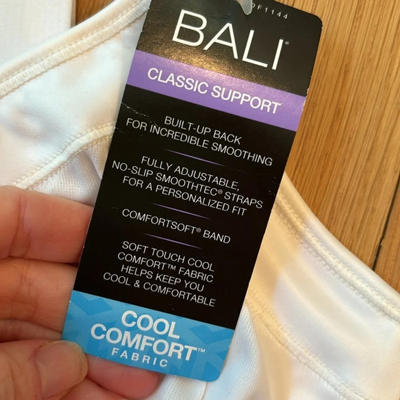 Bali Classic Support Bra White Cool Comfort NWT Size 40C - Picture 5 of 6